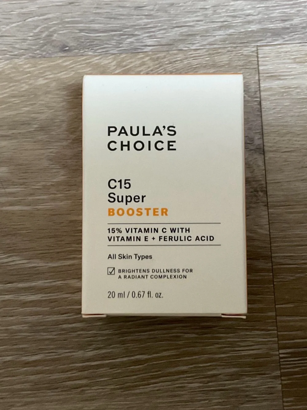 Paula's Choice Cream-Colored C15 Super Booster with Orange Accent